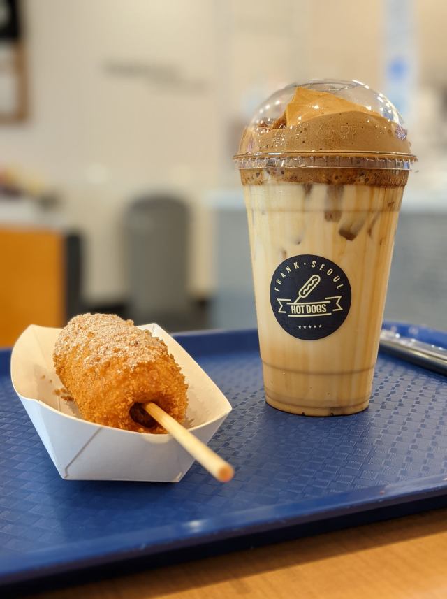 Korean corn dog cafe Frank Seoul in Frisco, Texas