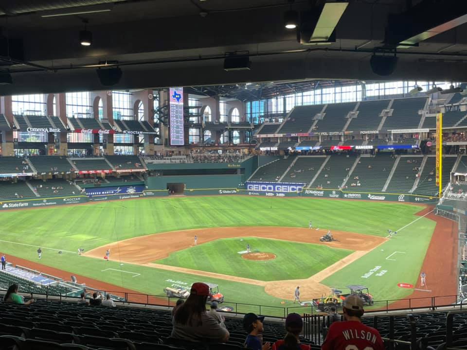 Texas Rangers Baseball at Globe Life Field in Arlington, Texas