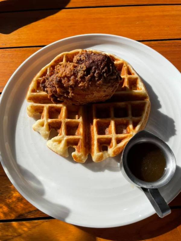 Waffle at Bonton Farms in South Dallas, Texas