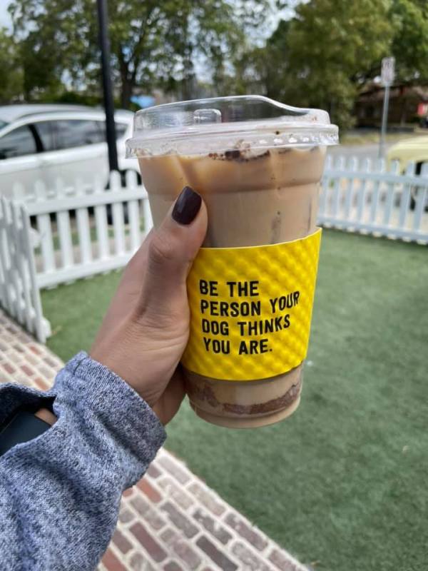 Coffee at La La Land Kind Cafe in Dallas, Texas