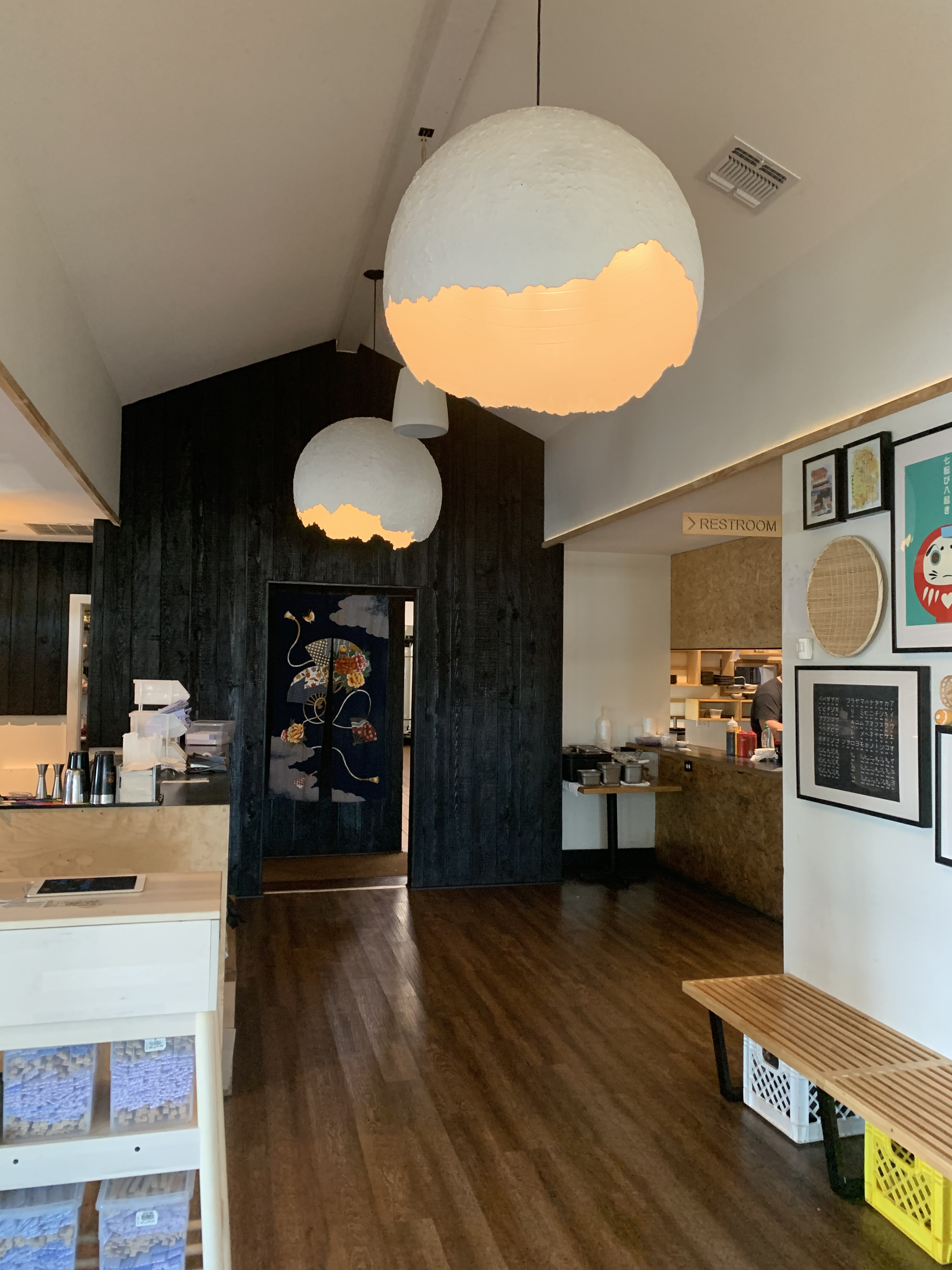 Inside of Tokyo Cafe, local Japanese restaurant in Fort Worth, Texas