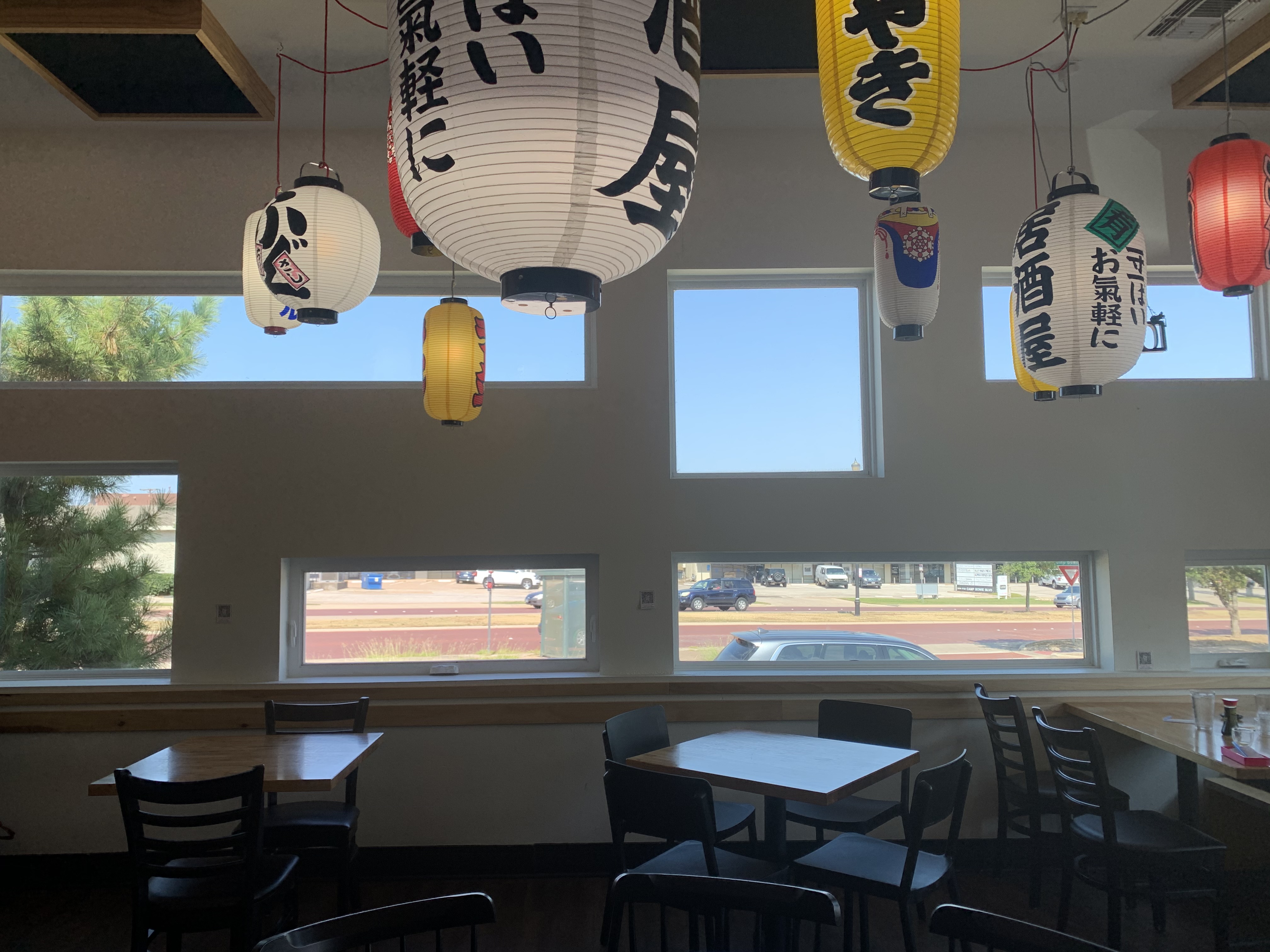 Inside of Tokyo Cafe, local Japanese restaurant in Fort Worth, Texas