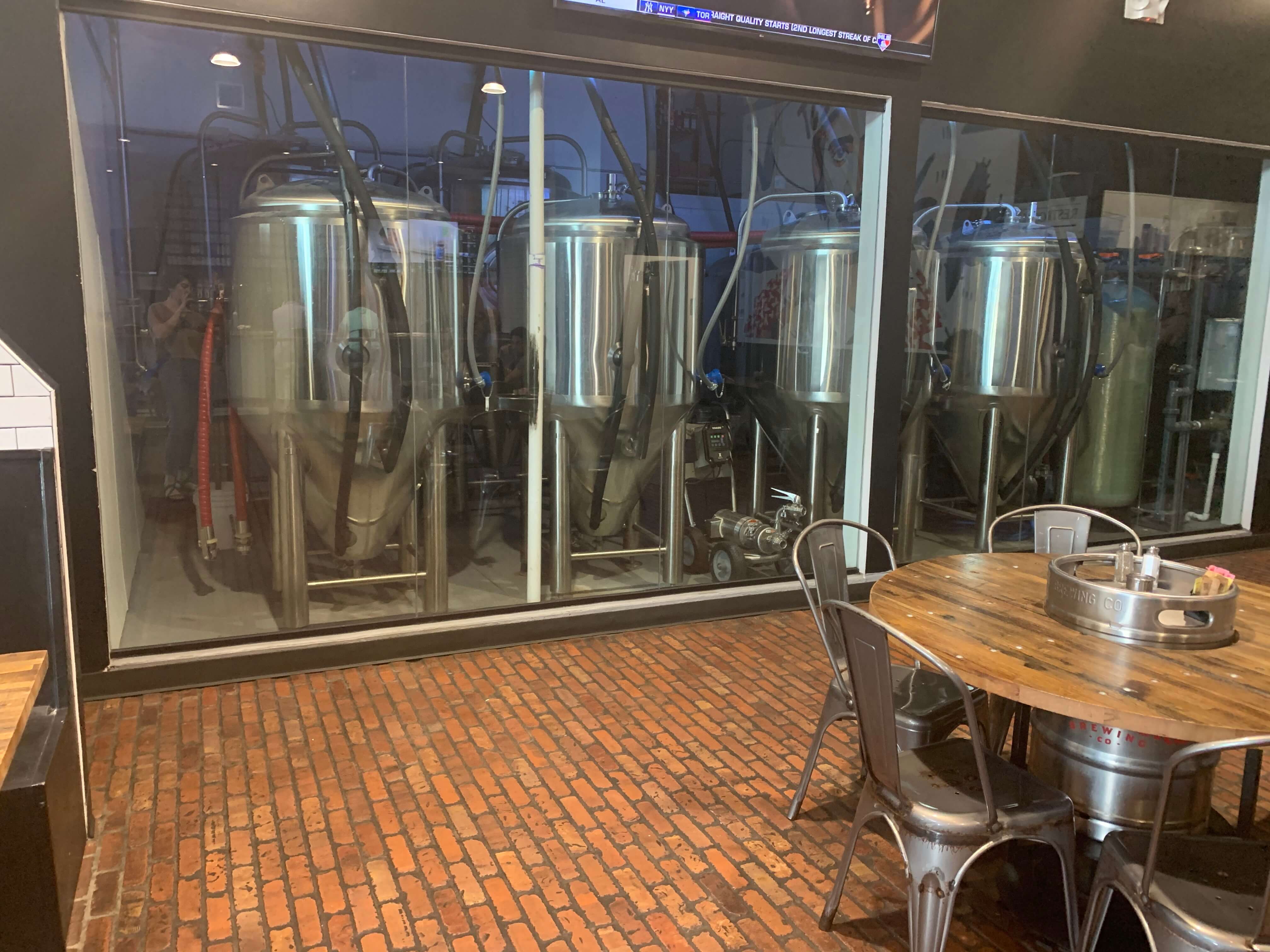 Interior of Wild Acre Brewing Camp Bowie in Fort Worth, Texas