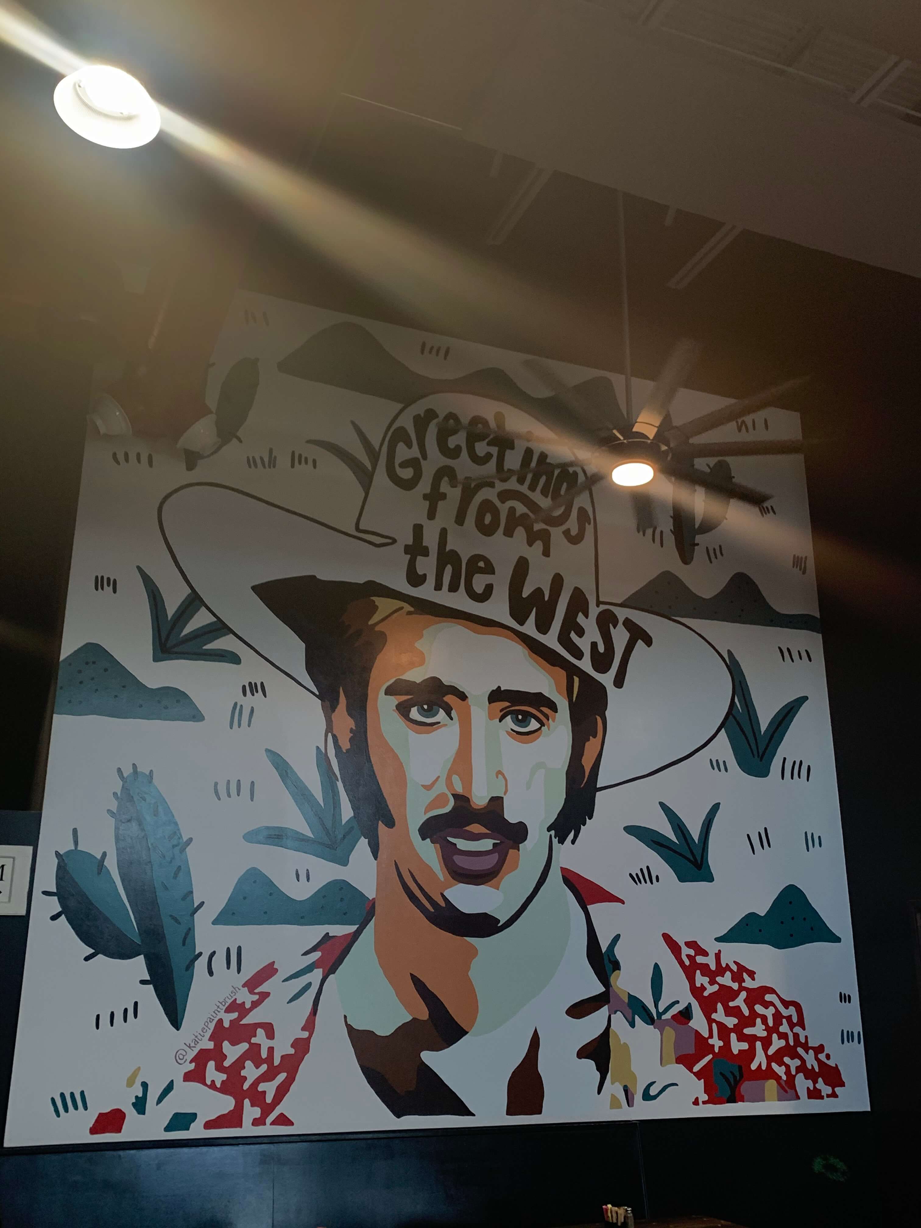 Mural at Wild Acre Brewing Company on Camp Bowie in Fort Worth, Texas